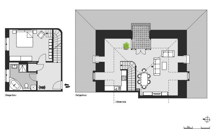 BEZUGSFREI! “The Metropolitan Gardens” – Wohnen im Park: Stilvolle Maisonette mit Dachterrasse