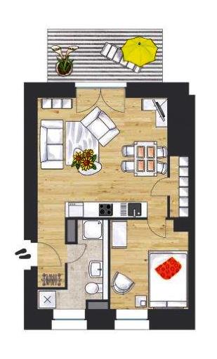 BEZUGSFREI! “Hofgärten am Brauhausberg”: Komfortable 2-ZimmerWohnung mit Gartenterrasse